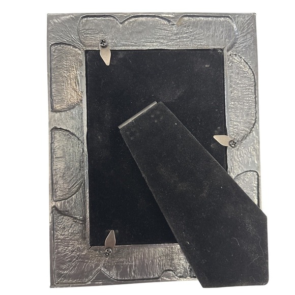 Steampunk Clock Photo Frame Silver Tone Roman Numeral Gear Desk Art - Picture 10 of 11